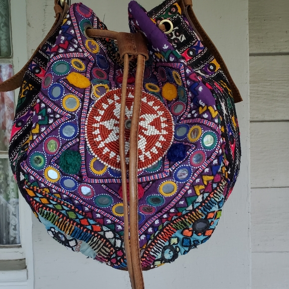 Artisan Boho Hippie Banjara patchwork bag handmade - Picture 7 of 16